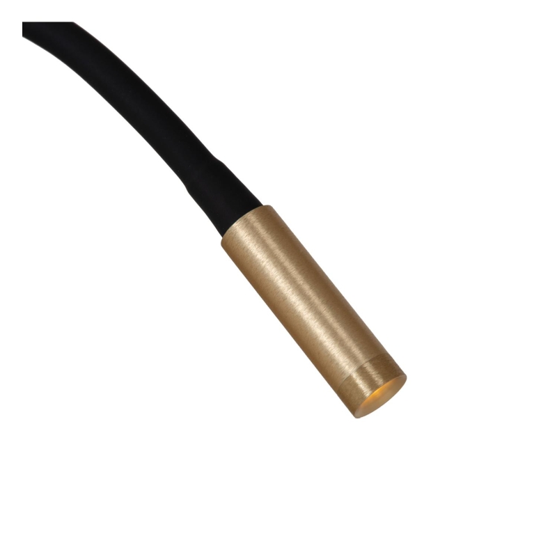 Lucide ASJA - Nástenné bodové svietidlo / Nástenné svietidlo - LED Dim. - 1x3W 2700K - S nabíjacím bodom USB - Matt Gold / Mosadz